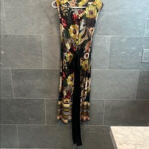 Zara Floral Midi Dress - Multicolor